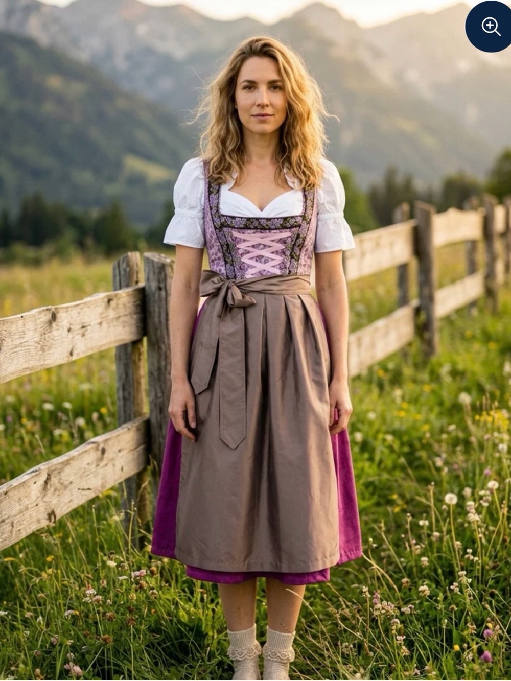 Authentic German Dirndl Set, size 12/14